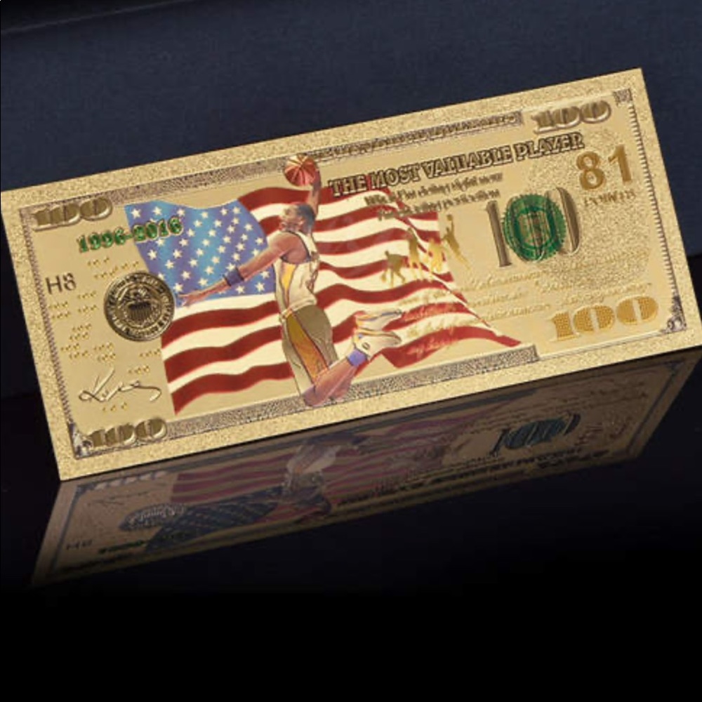 Kobe Bryant Commemorative Gold Bank Note